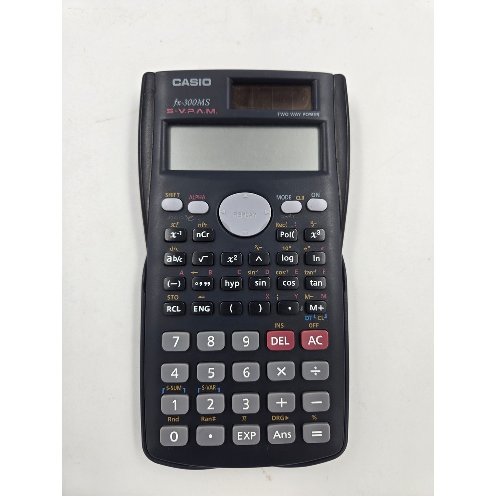 Casio fx-300MS S-V.P.A.M Scientific Calculator Two Way Power